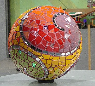 Step-by-step Mosaic Sphere Project by Laurel True